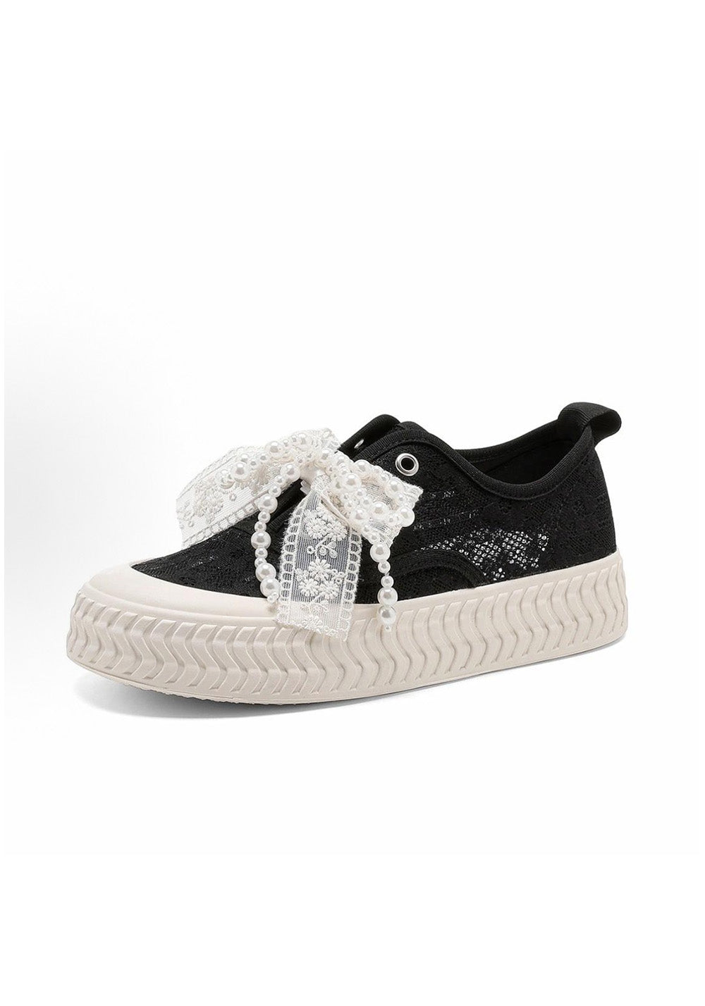 C.BANNER丨Fabric Niche Romantic Pearl Wear-resistant Low-top Sneakers - PSYLOS 1, C.BANNER丨Fabric Niche Romantic Pearl Wear-resistant Low-top Sneakers, Casual Sneakers, C.BANNER, PSYLOS 1